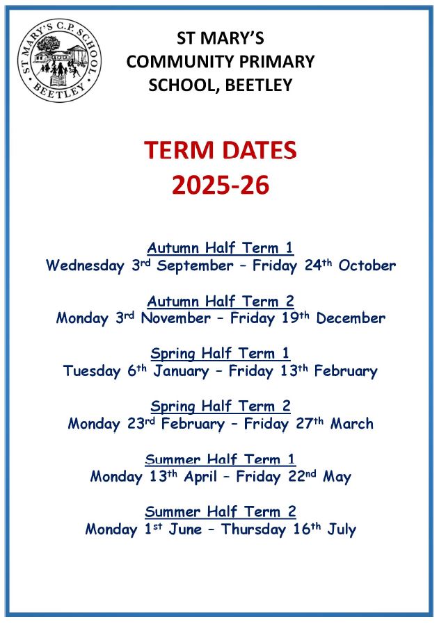 Term Dates 25 26 Image